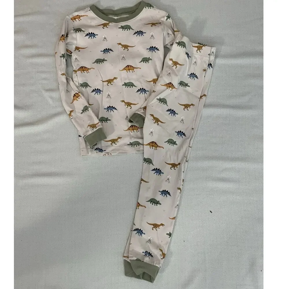 Petit Lem Boy's Dinosaur Pajama 2 pc set size 7 - Picture 1 of 3